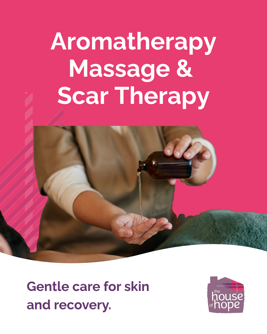 1:1 Sessions – Aromatherapy Massage and scar therapy